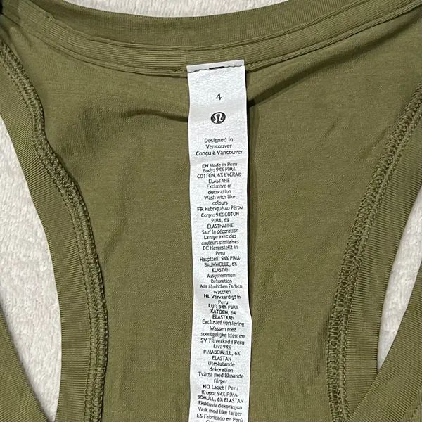 Lululemon Green Love Tank - Image 3