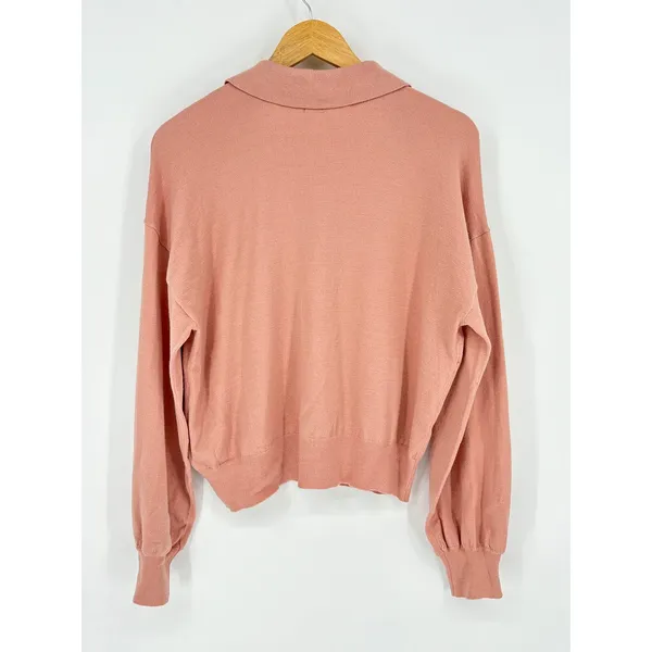 NWT Marled Reunited Clothing Cardigan‎ Sweater Dusty Rose Button Down Large - Image 6