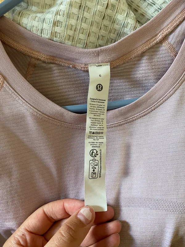 Light Pink Lululemon Swiftly Tech Short Sleeve - Image 3