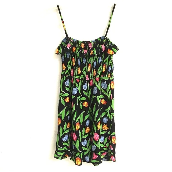 Urban Outfitters tulip print green floral sundress XS‎ - Image 4