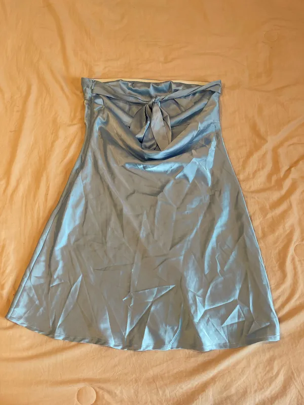 Princess Polly Light Blue Strapless Dress - Image 3