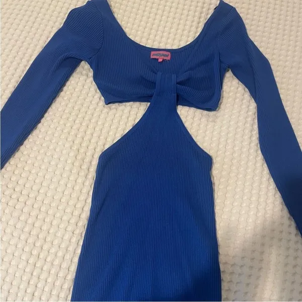 Edikted Blue‎ Cutout dress size small - Image 3