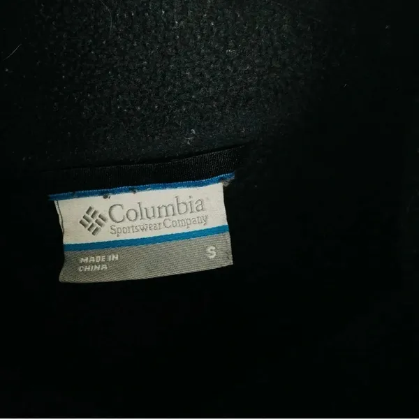 Columbia Women's Full Zip Fleece Jacket Black/Gray‎ Size Small - Image 6
