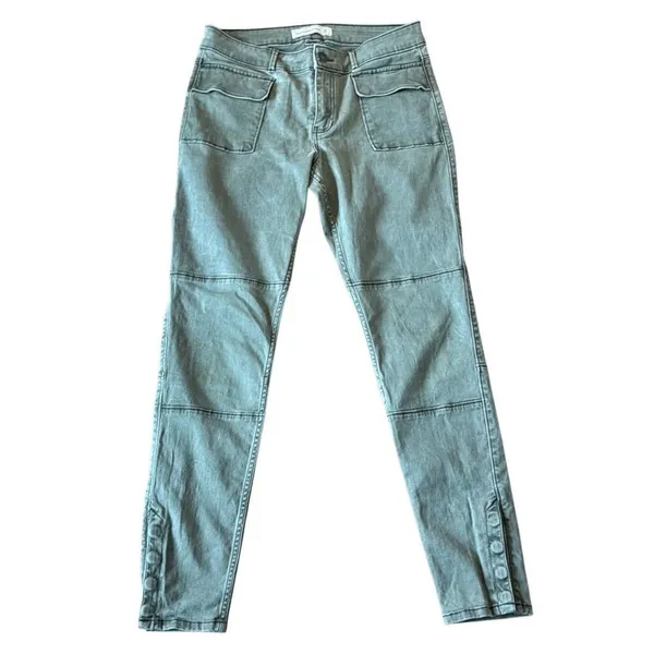 Abercrombie & Fitch olive mid rise seamed skinny pant size 28 - Image 2