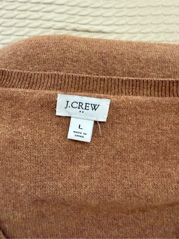 J. Crew Camel V-Neck Tunic Sweater - Image 4