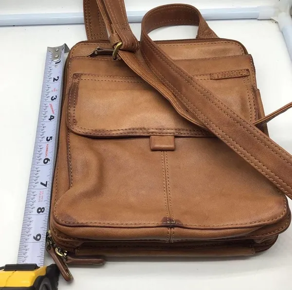FOSSIL genuine brown leather crossbody bag ZB 8944 - Image 12
