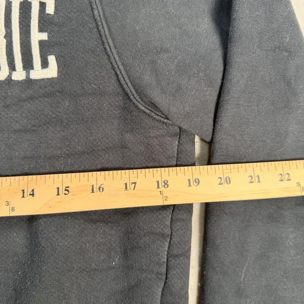 Y2k Abercrombie & Fitch Womens Black Sherpa Lined Quarter Zip Medium - Image 6