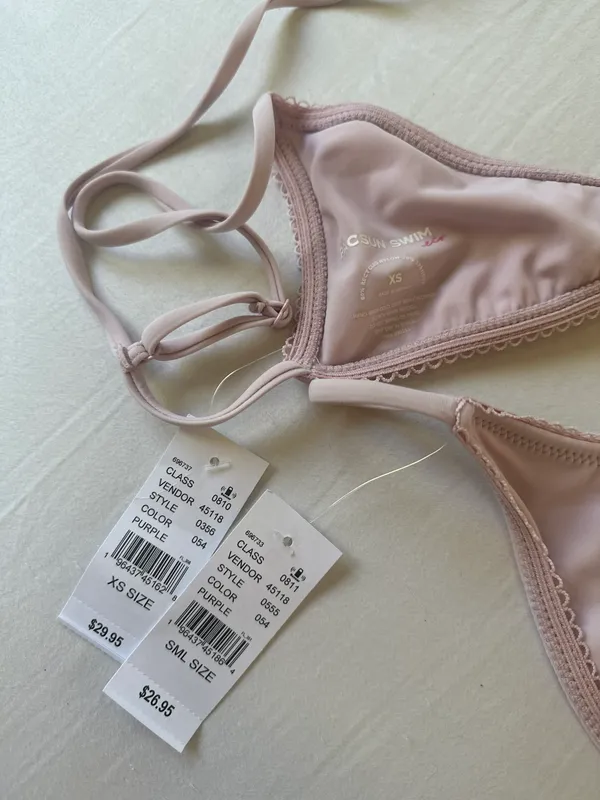 PacSun Eco Purple Daisy Tank Bikini Top & bottom set XS/S - Image 8