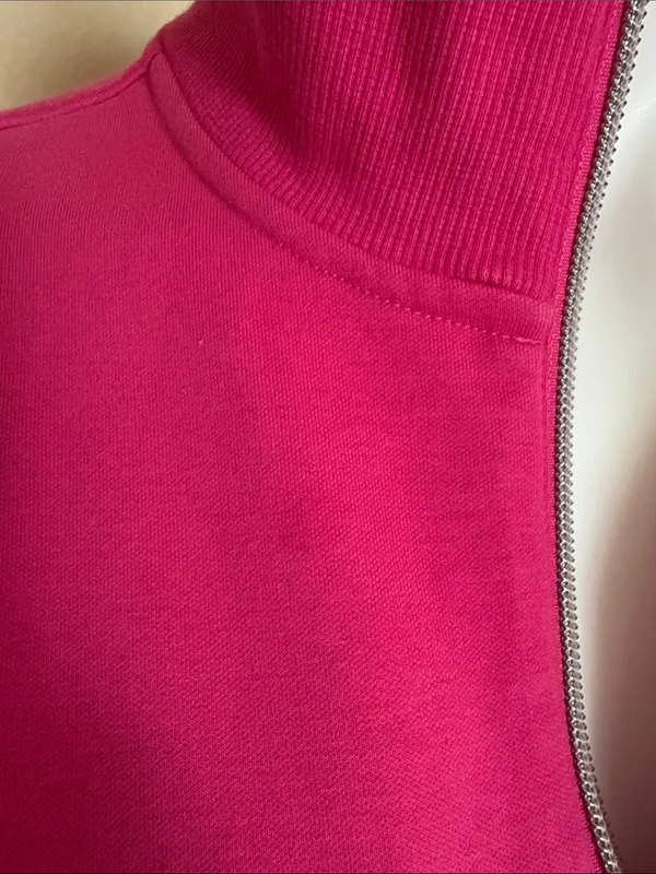 Athleta Women’s Hot Pink Half-Zip Pullover Sweater - Image 6