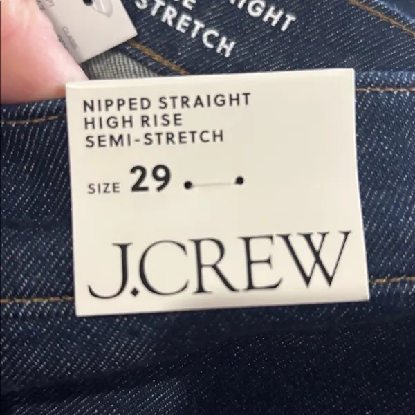 J crew Classic Straight Leg Dark Wash Jeans - Image 4