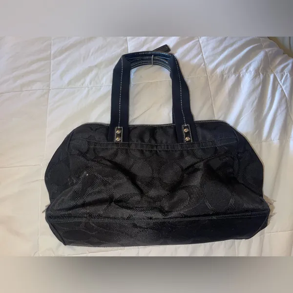 Black Coach Designer Hand Bag - Image 2