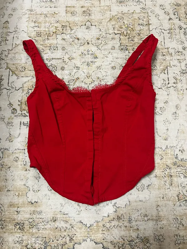 Madden Girl Red Corset top - Image 3