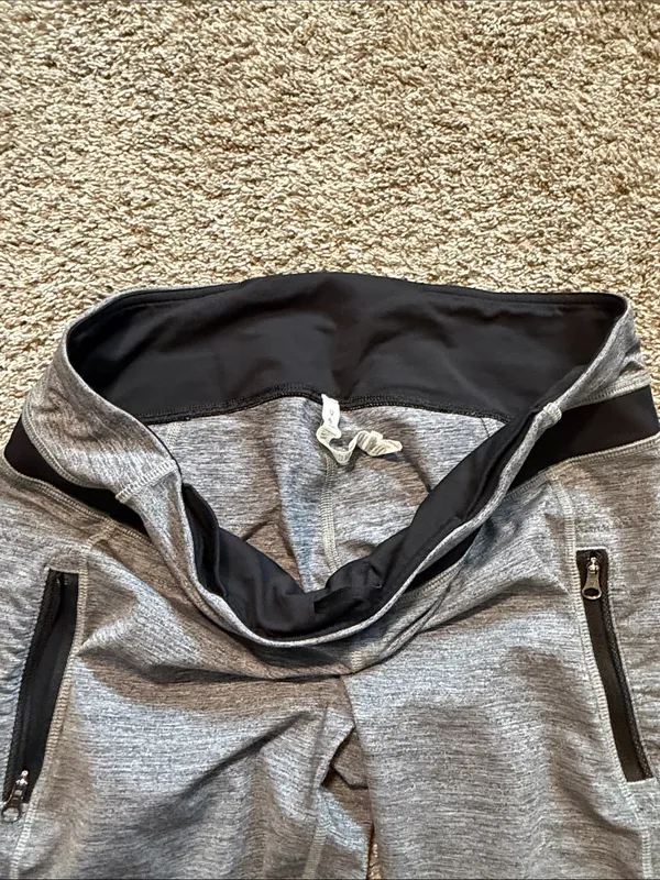 Lululemon Women’s Dark Slate Inspire Meshed Tight II Leggings‎ Size 12 - Image 6
