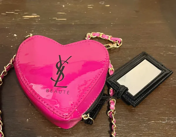 Yves Saint Laurent cosmetic Bag Pouch clutch Crossbody Bag - Image 6