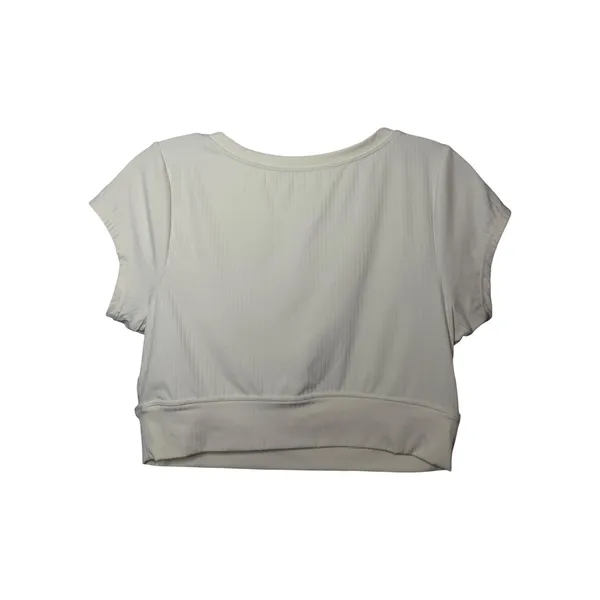 Offline by Aerie‎ Ribbed Crop Top Cream Short Sleeve Sz S Activewear Clean Girl - Image 3