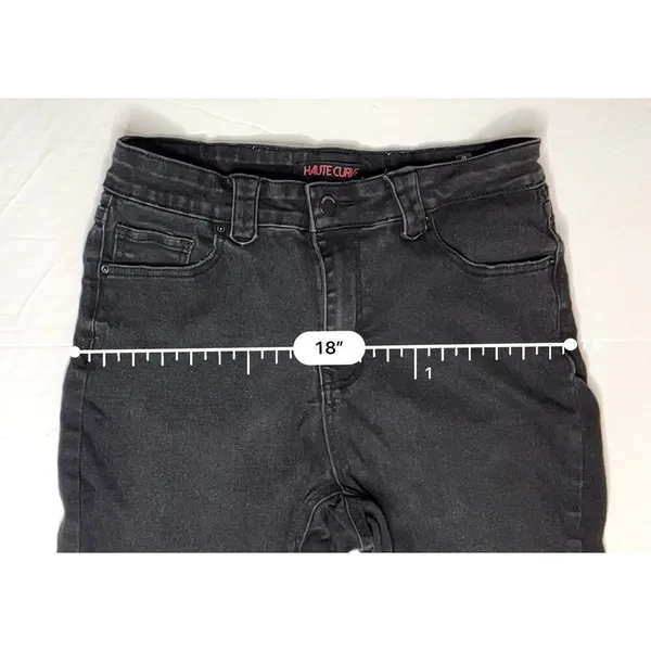 Haute Curve Skinny Ankle High Rise Stretch Black Jean sz 14 Y2k Hipster‎ - Image 4
