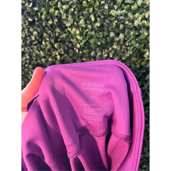 Girlfriend Collective Purple High Rise Leggings Size XS NWT - Image 5