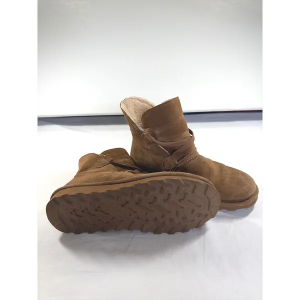 Bearpaw Zora Hickory Suede Ankle Boots Brown Wool Lining 2131W-20RA Womens 9 - Image 8