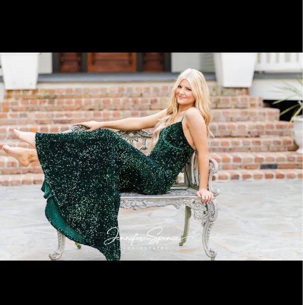 Formal dress Green Size 4 - Image 2