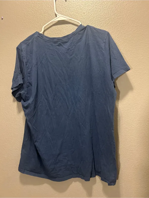 Patagonia Women's Pastel P-6 Logo Organic Cotton Crew T-Shirt Navy XL - Image 2