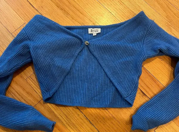 Beginning Boutique Cropped Sweater - Image 3