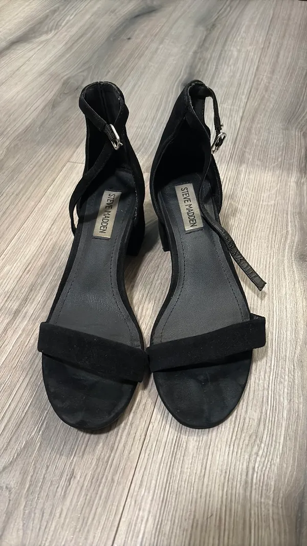 Steve Madden Black Heels Suede - Image 4