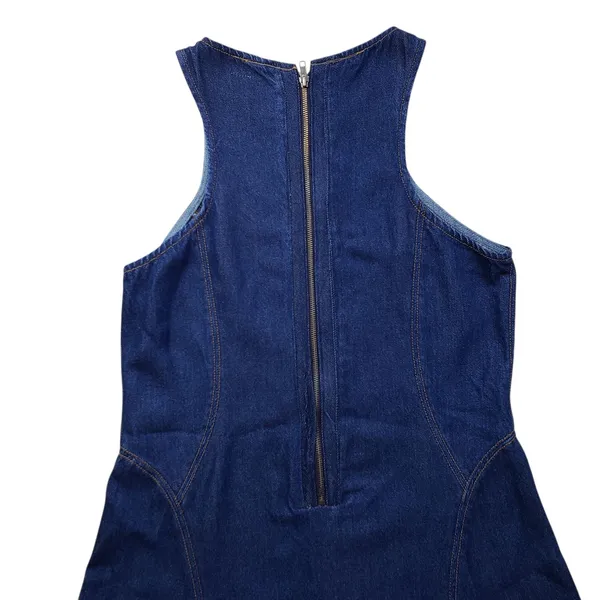 Re/Done Denim Jean Dress Womens Large Zip Back Western - Image 11
