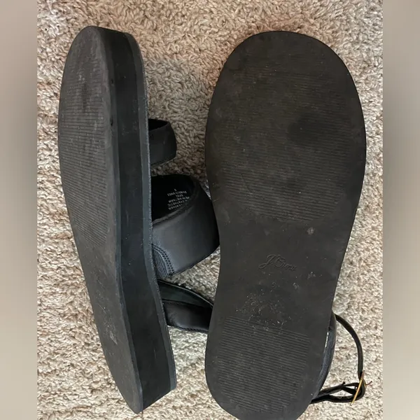 J.Crew Mallorca platform double-strap sandals in leather size 9 - Image 4