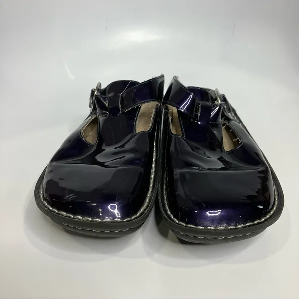 Alegria Donnadigo purple patent leather mules slip on shoes women’s‎ size 37 - Image 3