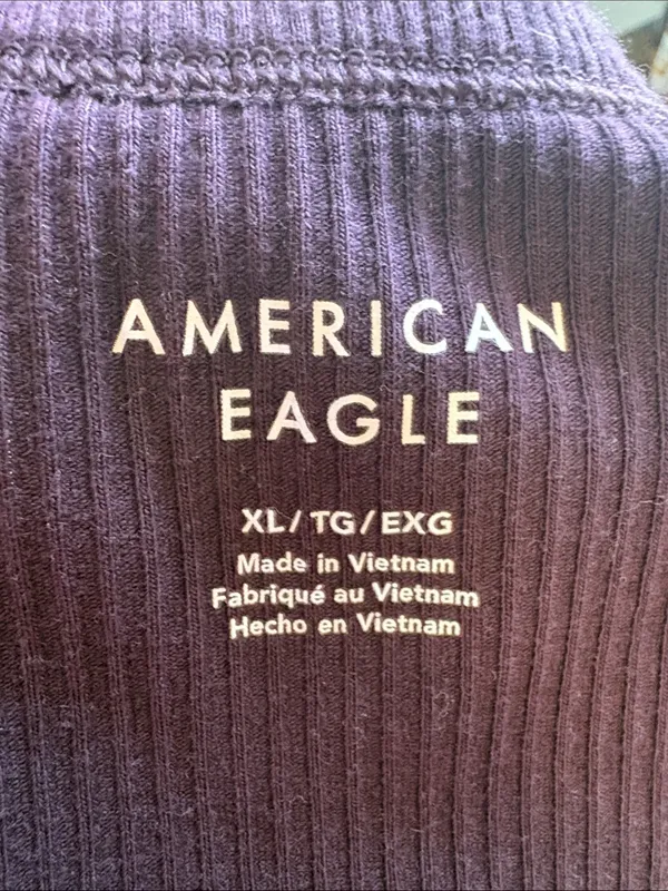 American Eagle Outfitters Ribbed Tank Top - Plum Purple - Image 4