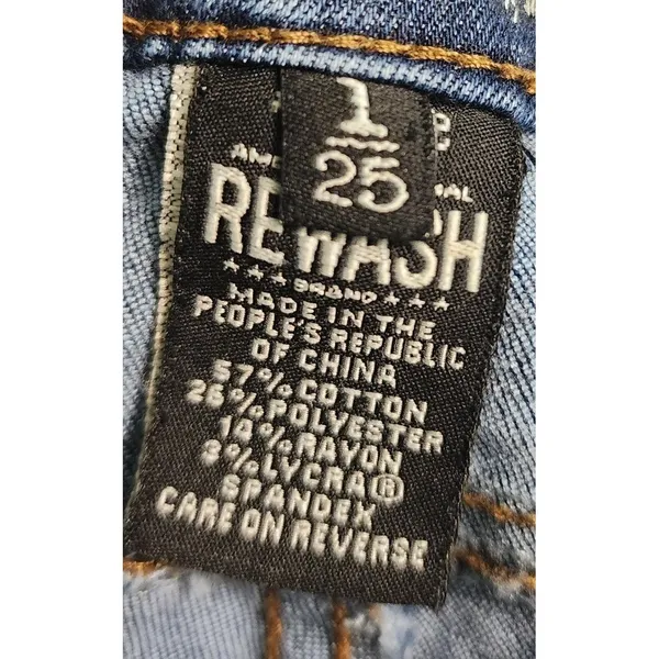 Rewash Skinny Jeans Dark Wash Denim Stretch Casual Everyday‎ Size 1/25 - Image 3