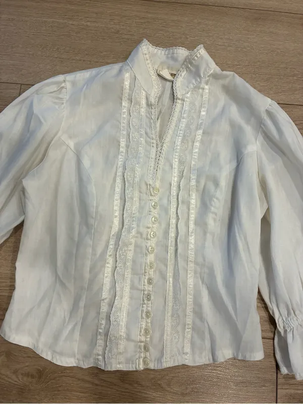 Jessica’s Gunnies Gunne Sax Women’s Cottagecore Prairie Top Size S *READ - Image 2