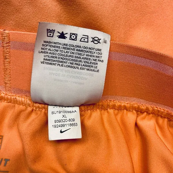 Nike Court Victory Skort Women Size XL‎ Orange Dri-FIT Athletic Tennis Skirt - Image 6