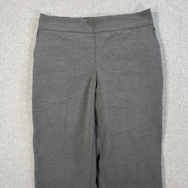 Rachel Zoe Women's Size 8 Gray Pull On Elastic Waist Cropped Ankle Pant Trouser - Image 2