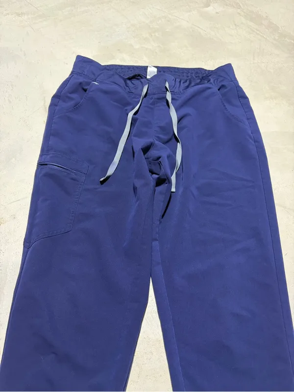Figs Navy Blue Drawstring scrub Jogger Pants large - Image 2