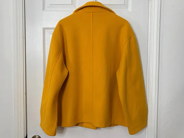 Avec Les Filles Mustard Utility Jacket L Quiet Luxury Shacket Coat Chic Modern - Image 5