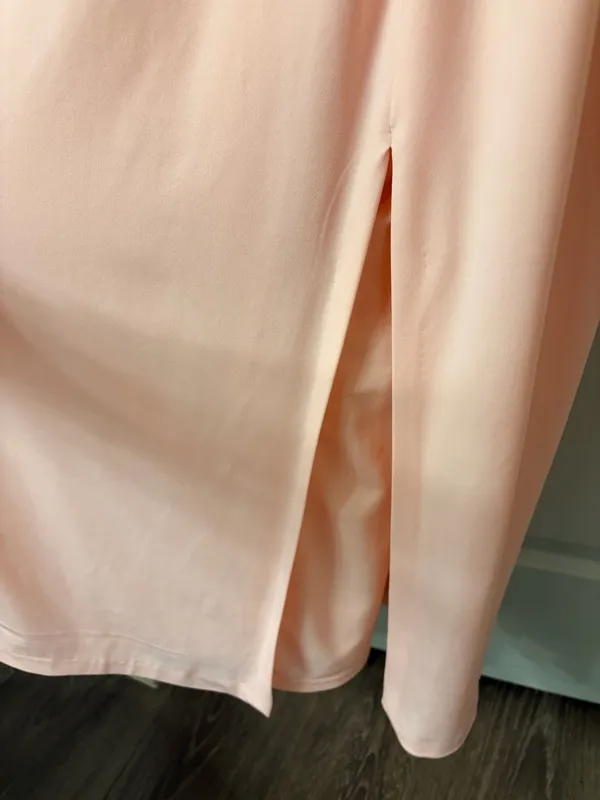 ZARA Pink Ruched Dress Halter - Image 6