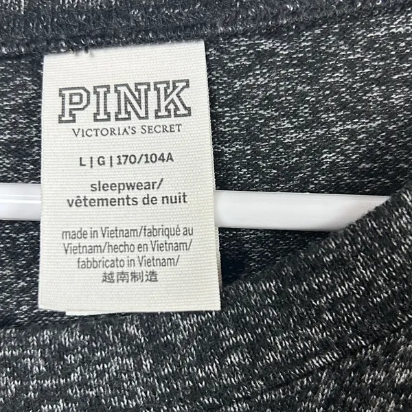 PINK Victoria’s Secret Black Logo Sleep Top size L - Image 5