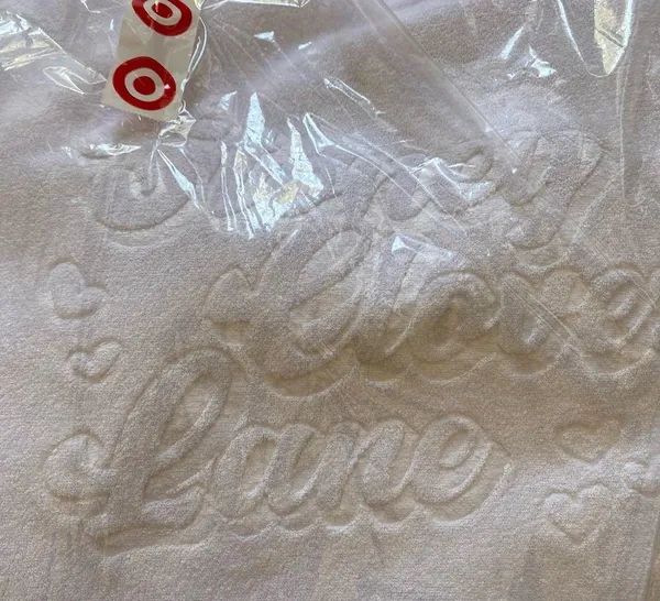 Stoney Clover Lane target white terry cloth beach tote bag brand new with tags - Image 4