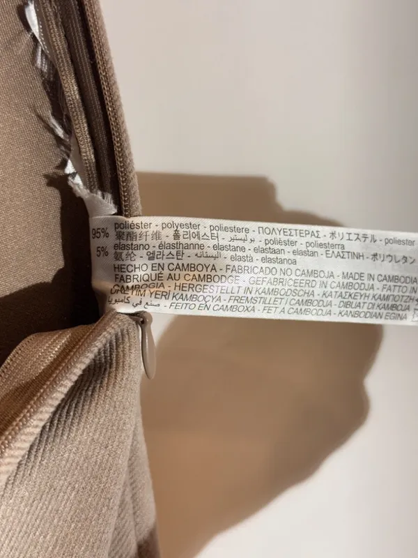 ZARA Taupe High Rise Slim Straight Leg Stretch Tailored Trousers Pants Size S - Image 8