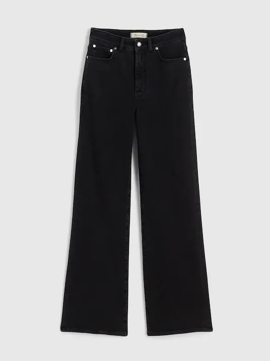 Madewell The Curvy Wide-Leg Jean in Black Frost Super Stretch Size 33 NWT - Image 6