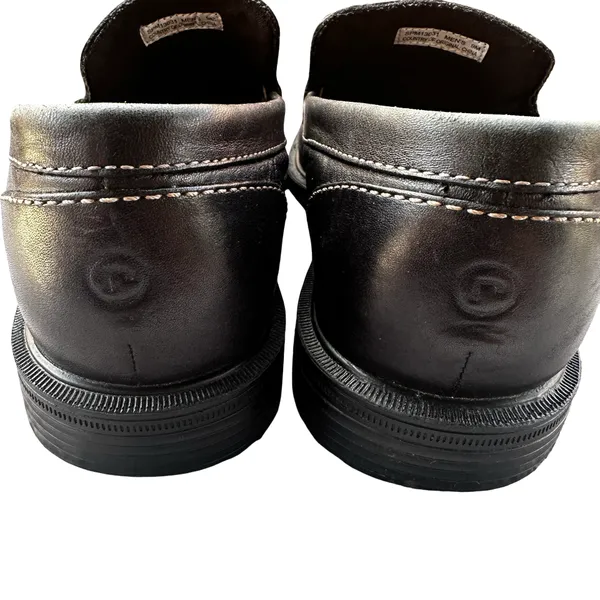 Rockport Men’s 9M Black Leather Loafers Slip On Business Casual Comfort Shoes - Image 5