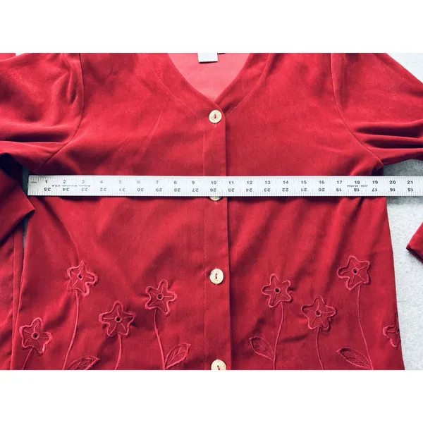 Vintage Country Wear Casuals 2 Piece Suit Dress Red Cottagecore Womens Small - Image 7