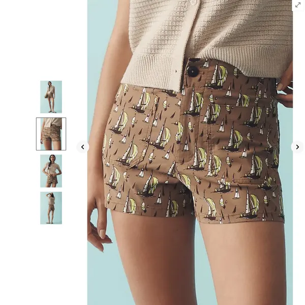 Anthropologie Maeve The Colette Shorts - Maize - Image 3