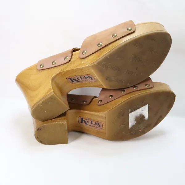Korks by Kork-Ease Annaleigh Platform Wedge‎ Clog Sandals Size 9 M Dusty Rose - Image 10