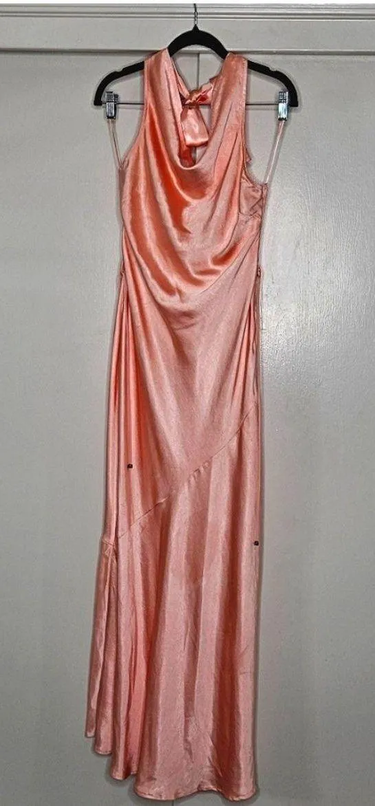 Here Comes the Sun fuchsia Satin Dress - Image 2