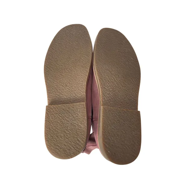 The Rail Women's Pink Faux Suede Slip On Round Toe Ankle Chelsea Boots Sz US 9.5 - Image 4