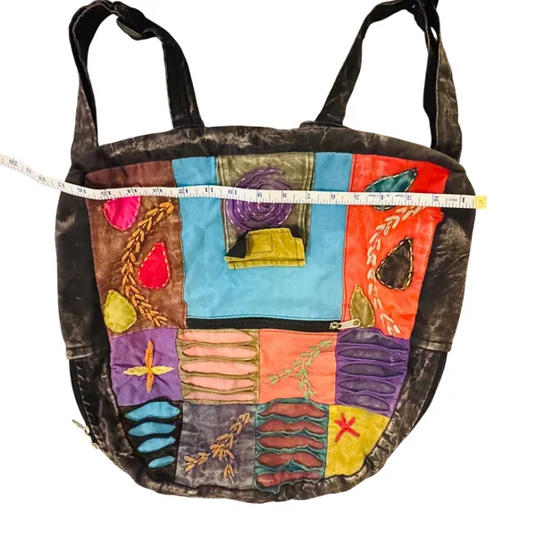 KPC Nepal Patchwork Boho Backpack Handmade Cotton Festival Hippie‎ Rucksack - Image 5