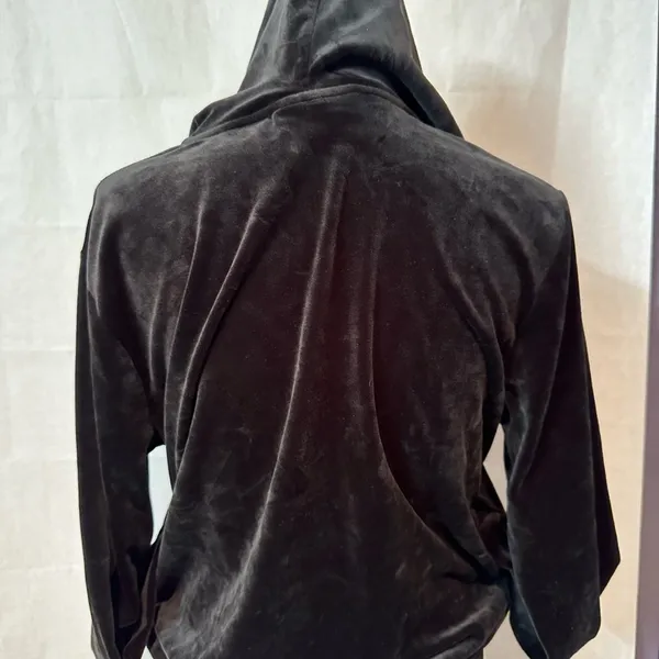 Fila Black Velour Women's Hoodie - Image 7