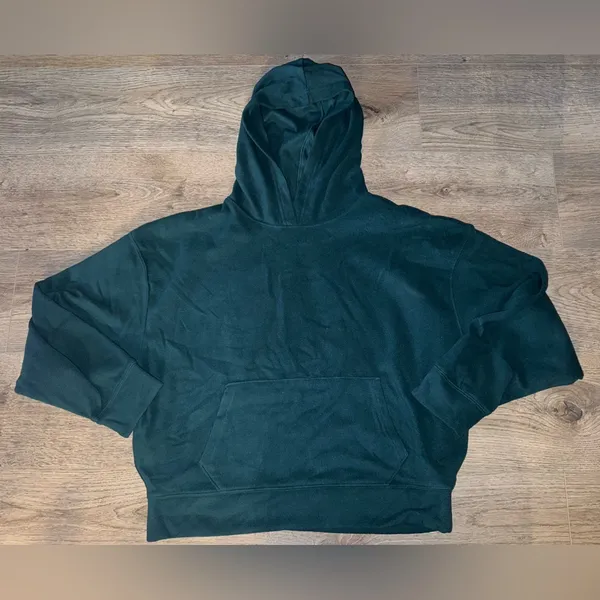 Victoria’s Secret PINK Christmas Green super soft hoodie M - Image 4